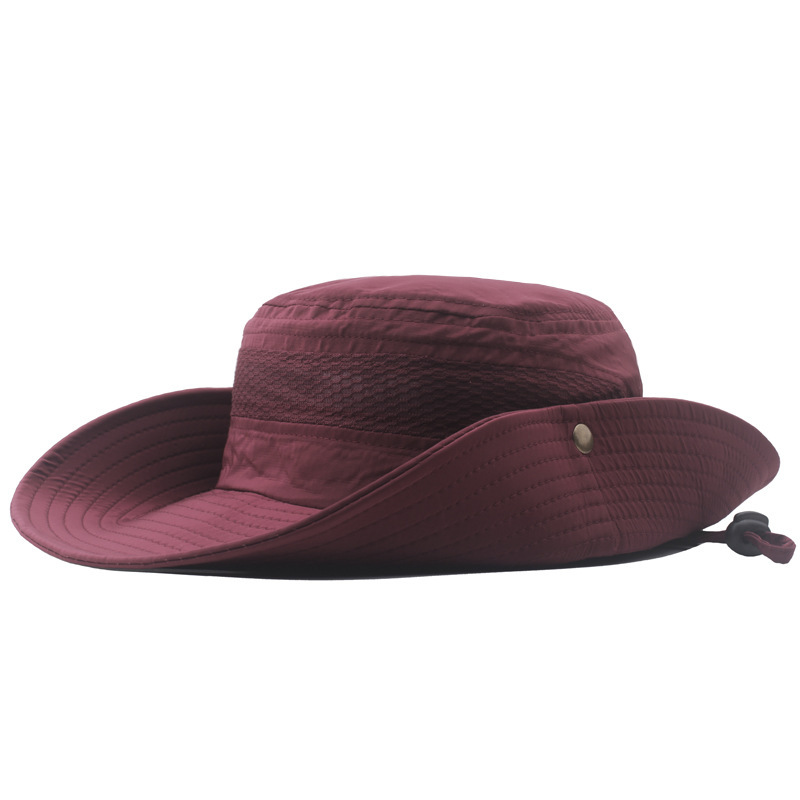 OutdoorFishingHatWide-BrimmedSunHatforMenWomenHikingBeachHat-10015