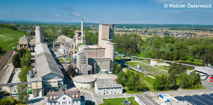 A European cement manufacturing plant.