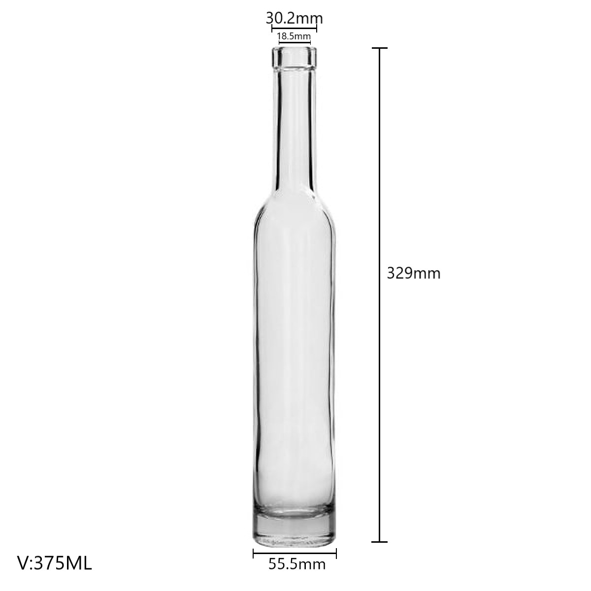 375MLICEWINEBOTTLE18.5MMCORKTOP