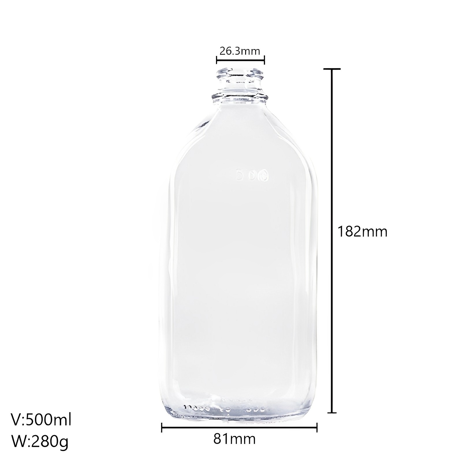 500ML-B1型26口输液瓶-副本