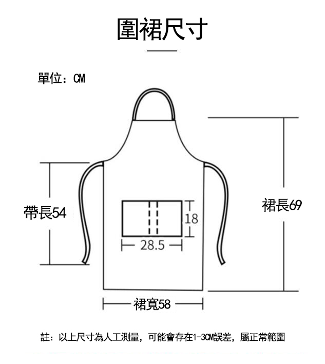 AP024圍裙尺寸