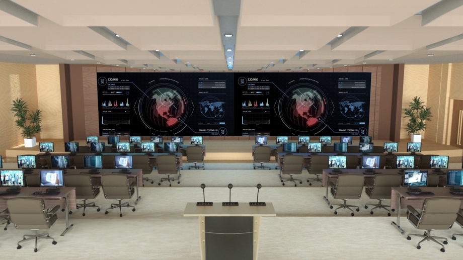 LED screen for control coom, command center