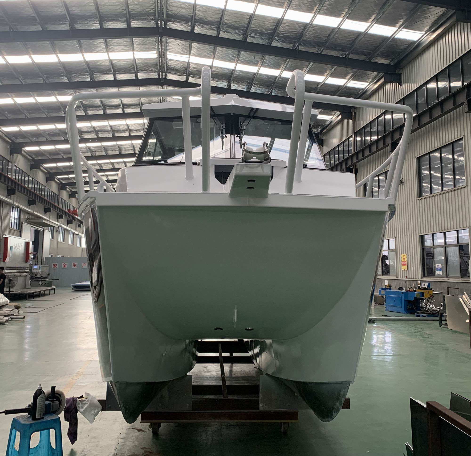 SeaKingBoat26ftYachtLuxuryDeepVOutboardTwinHullSailingCatamaranFishingBoatAluminumforsale_54a745d1353b58049c32178c41a352d51