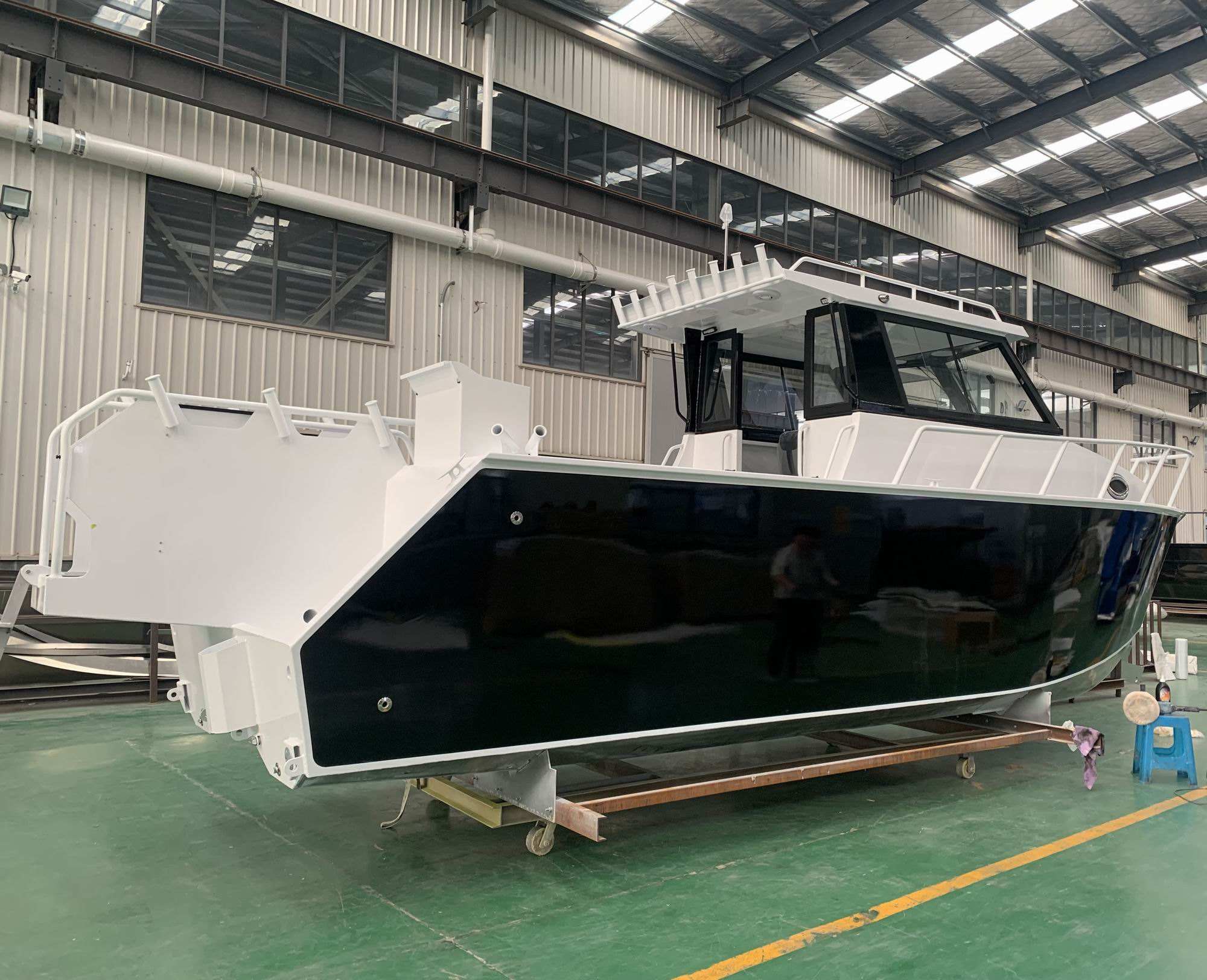 SeaKingBoatYachtLuxury26ftTwinHullOutboardMotorCabinAluminumFishingCatamaranBoatforsale_1b80006ec096d6e852af20c37f3355e11