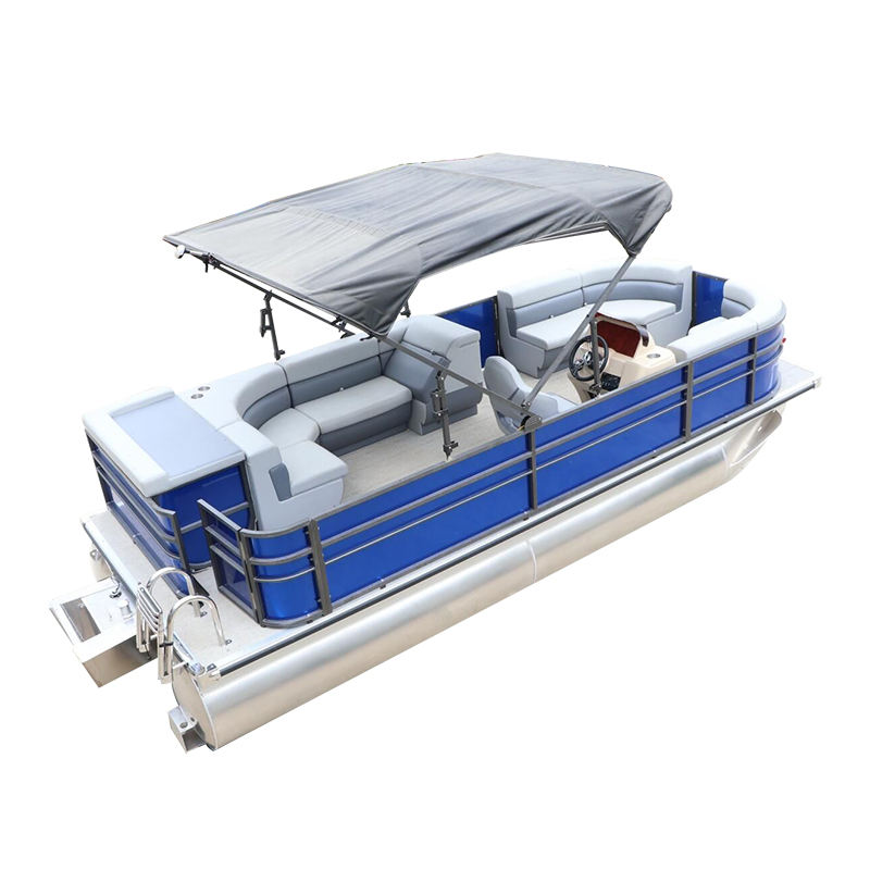 Poseidonfishingvessel5.8m19ftAluminumpartypontoonboatwithBimini_8731f8fa0b51774baba0ae3f189a38721