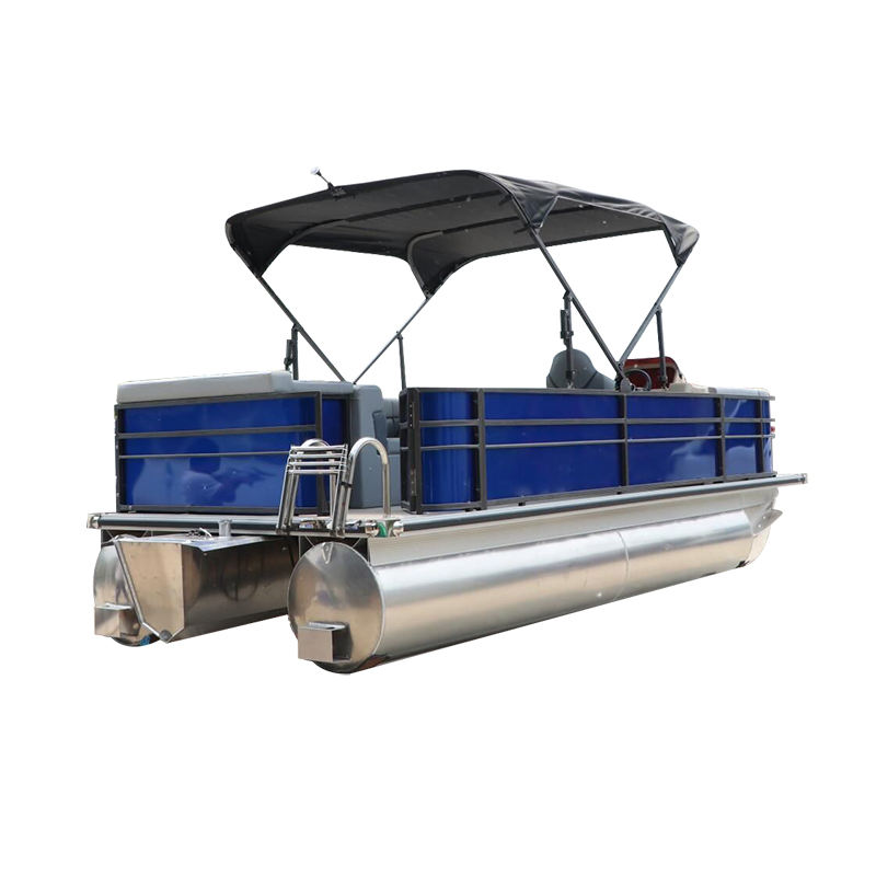 Poseidonfishingvessel5.8m19ftAluminumpartypontoonboatwithBimini_2b0c03ad2668ad6c60cc5e5533ef622c1