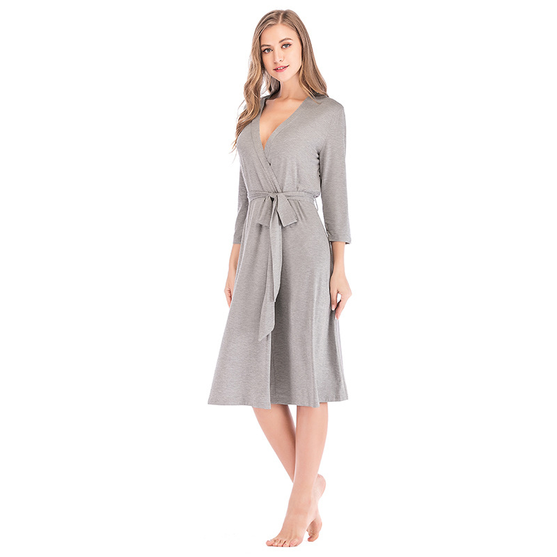 Women'ssummerthree-quartersleevenightgown-3