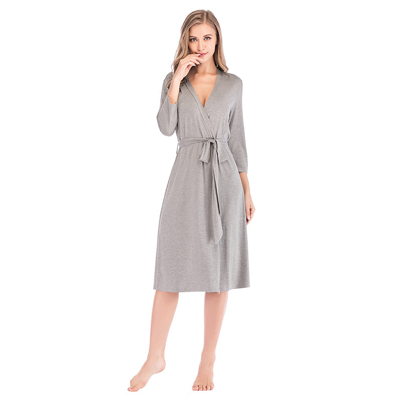 Women'ssummerthree-quartersleevenightgown-4