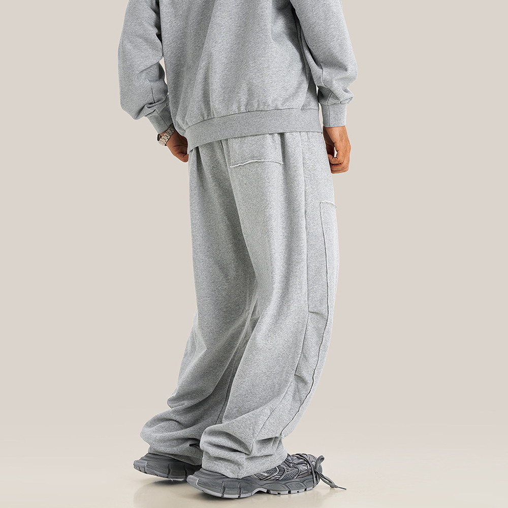 Men'sstraightknittedwashedsweatpants-4