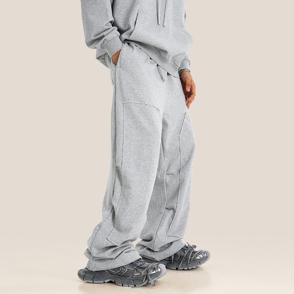 Men'sstraightknittedwashedsweatpants