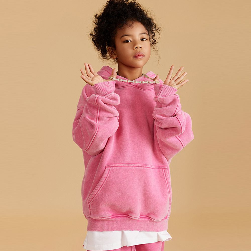 Children'ssolidcolorhoodedsweatshirt-2