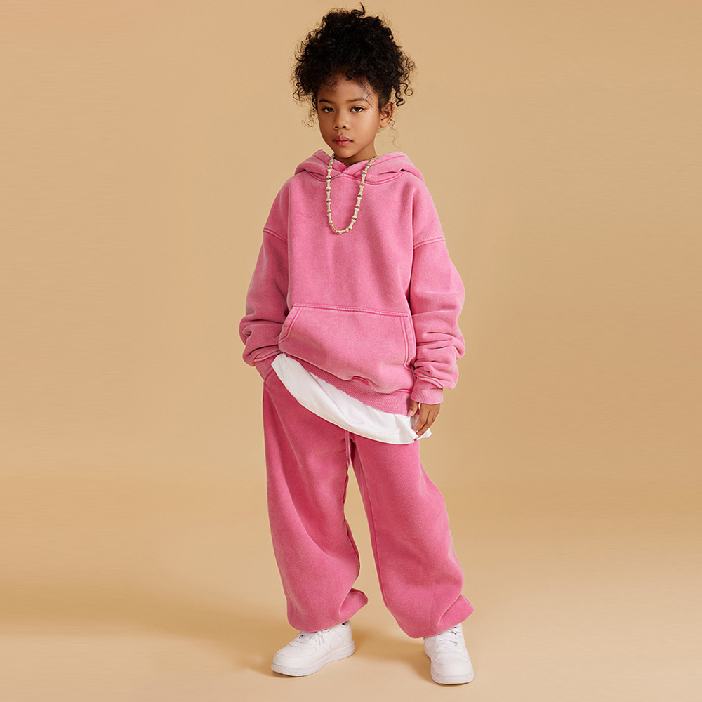 Children'ssolidcolorhoodedsweatshirt-3