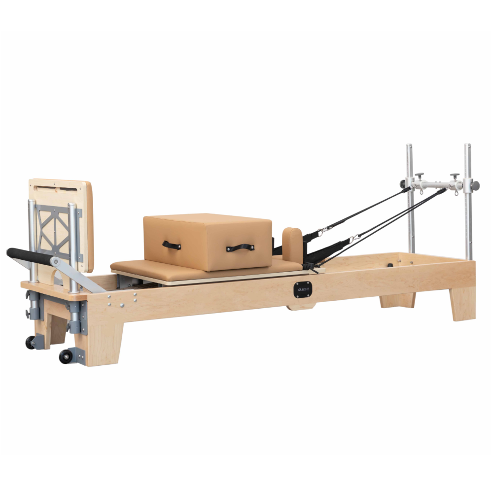 Wooden pilates reformer