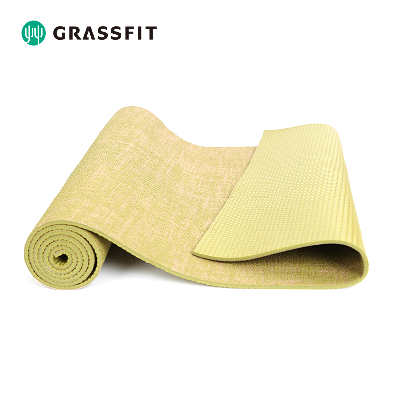 GRASSFITSelfRelaxingJuteRubberYogaMat2