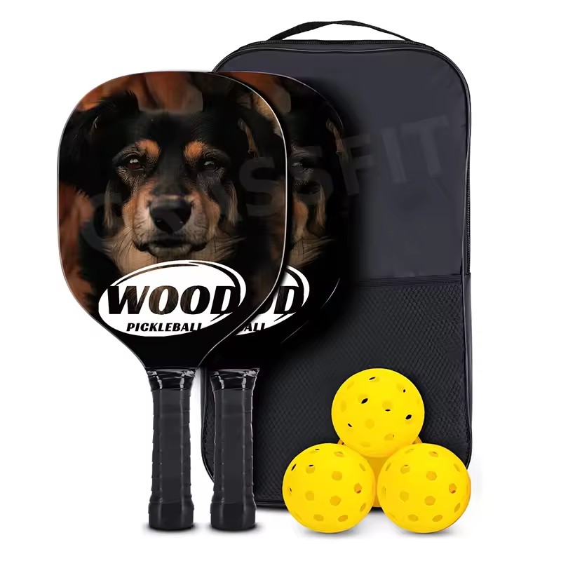 WoodPickleballPaddlesSet5