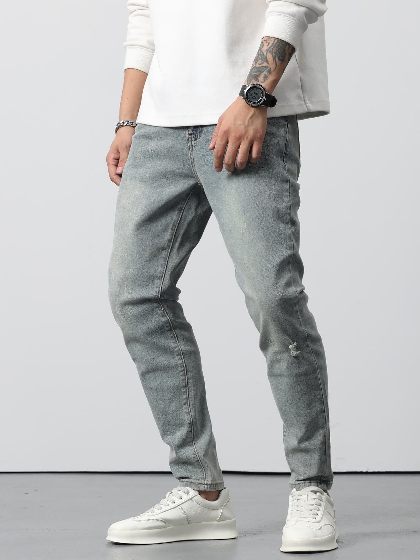 ManfinityHommeMenCottonBleachWashRippedSkinnyJeans_11470333_details_6