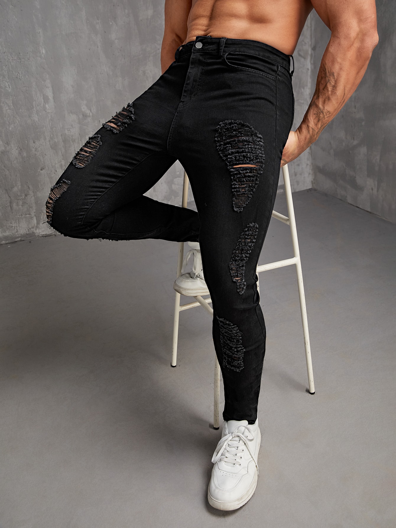 ManfinityLEGNDMenCottonRippedSkinnyJeans_12414935_details_0