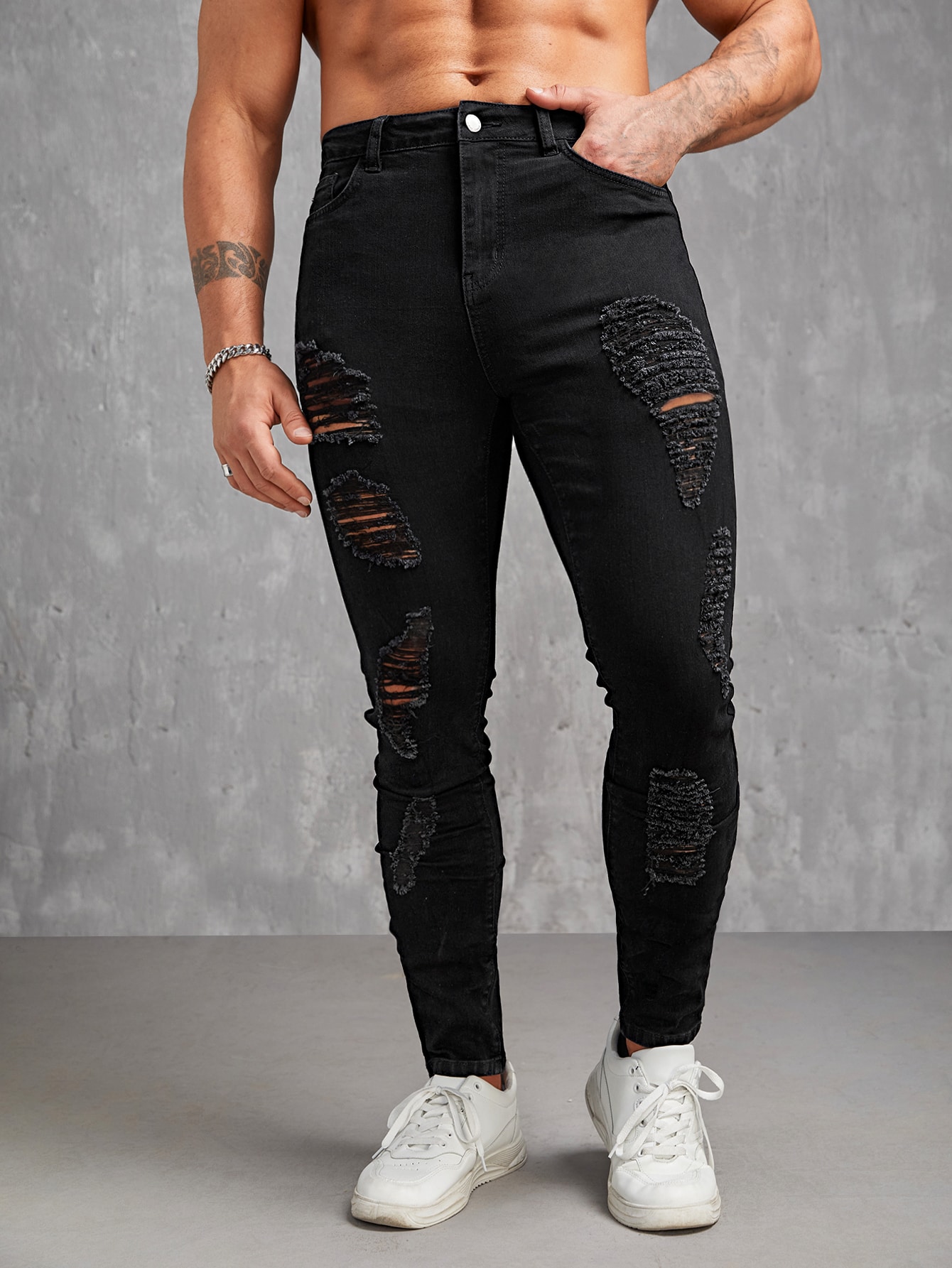 ManfinityLEGNDMenCottonRippedSkinnyJeans_12414935_details_2