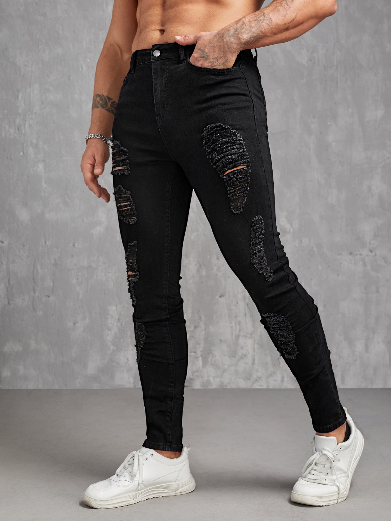 ManfinityLEGNDMenCottonRippedSkinnyJeans_12414935_details_3