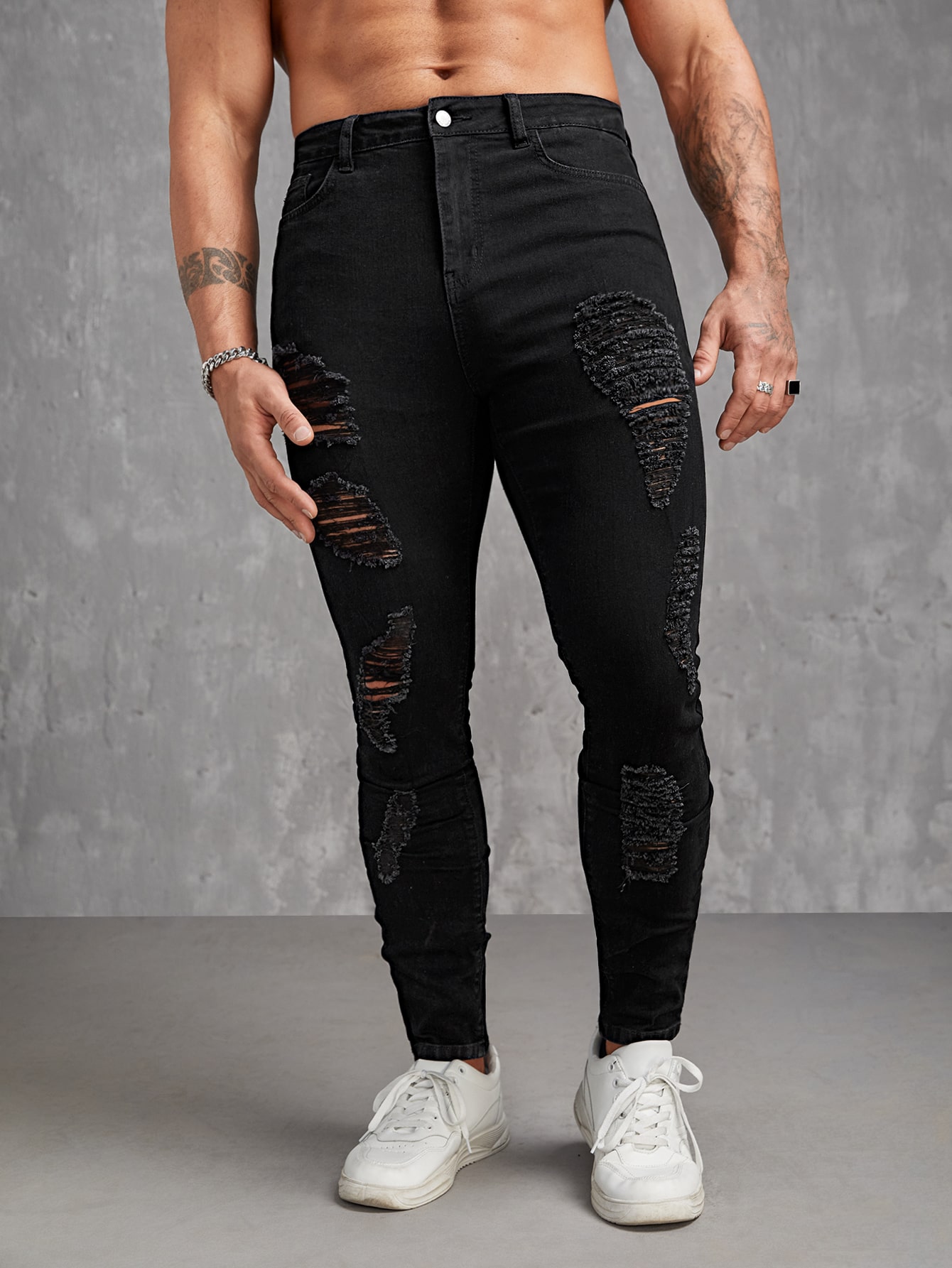 ManfinityLEGNDMenCottonRippedSkinnyJeans_12414935_details_5