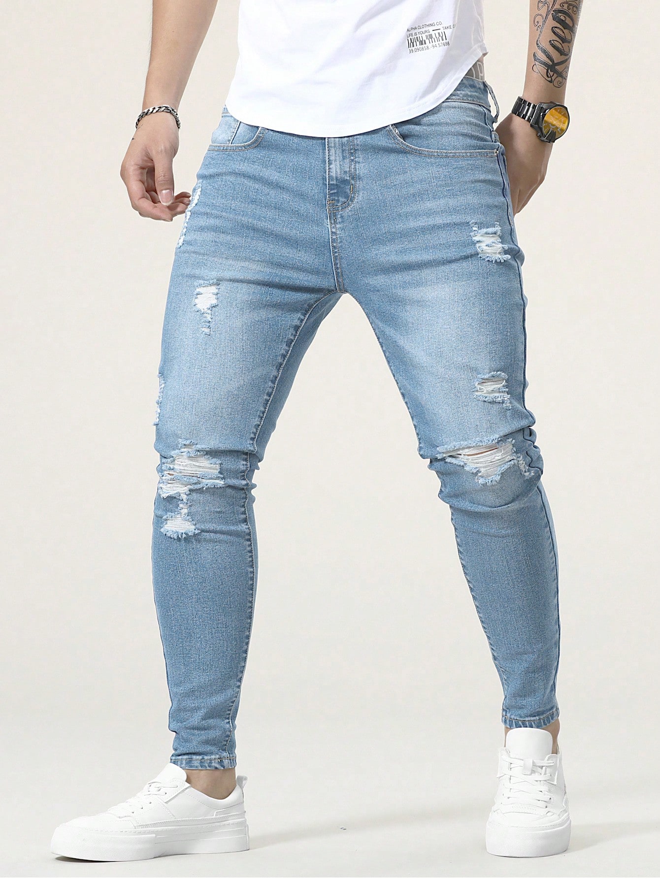 ManfinityLEGNDMenCottonRippedFrayedSkinnyJeans_16875339_details_0