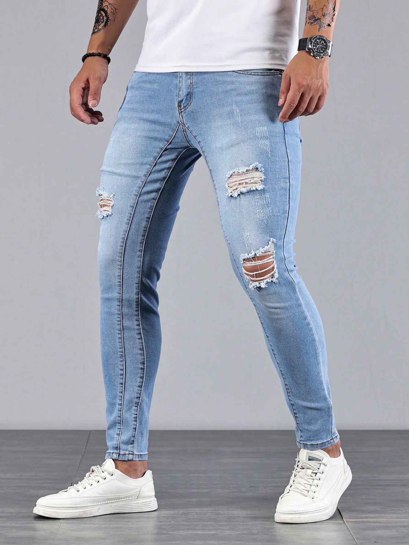 ManfinityLEGNDMenCottonRippedFrayedSkinnyJeans_17114672_details_0