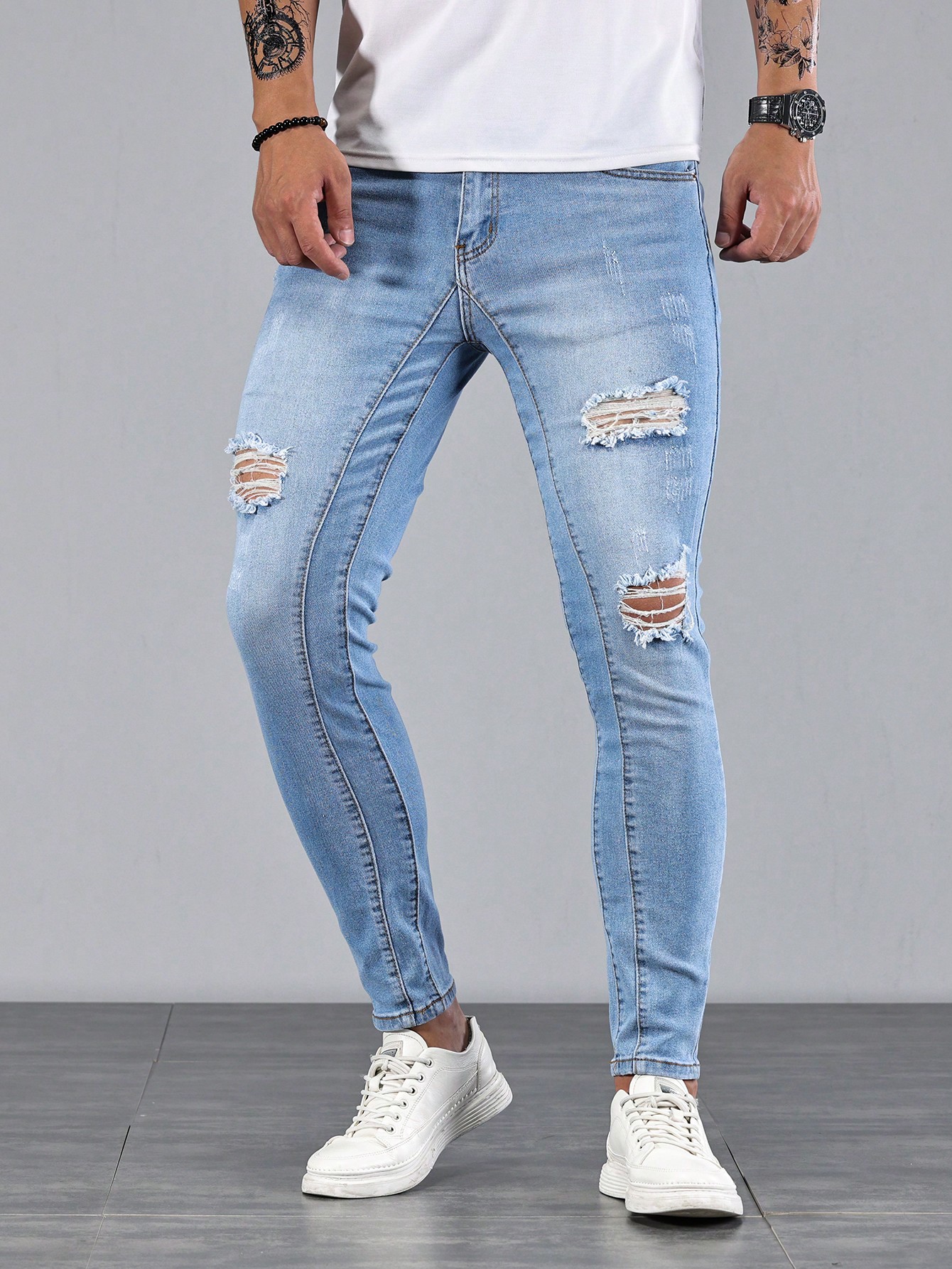 ManfinityLEGNDMenCottonRippedFrayedSkinnyJeans_17114672_details_4