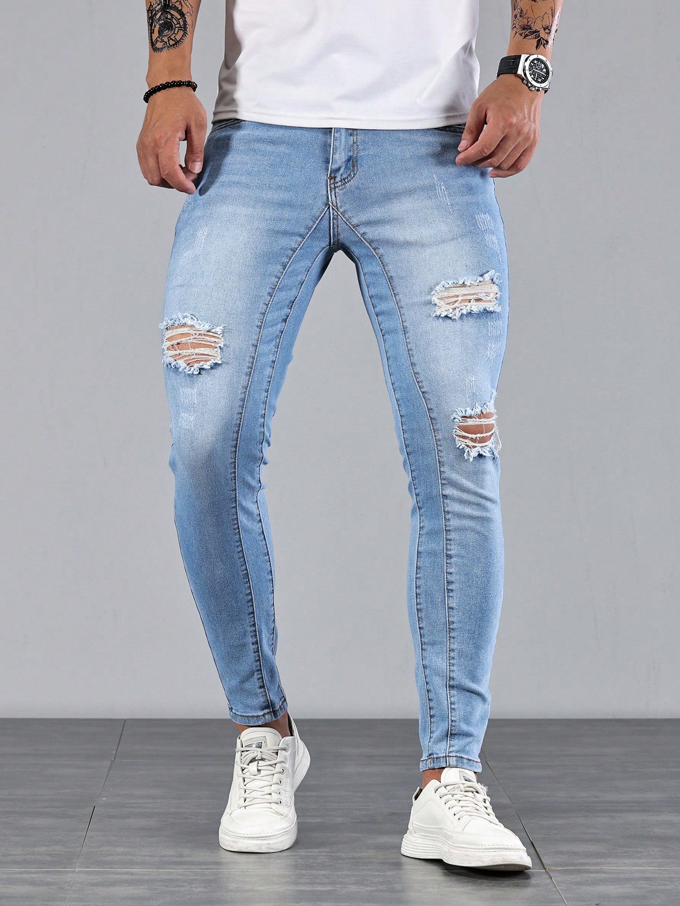 ManfinityLEGNDMenCottonRippedFrayedSkinnyJeans_17114672_details_5