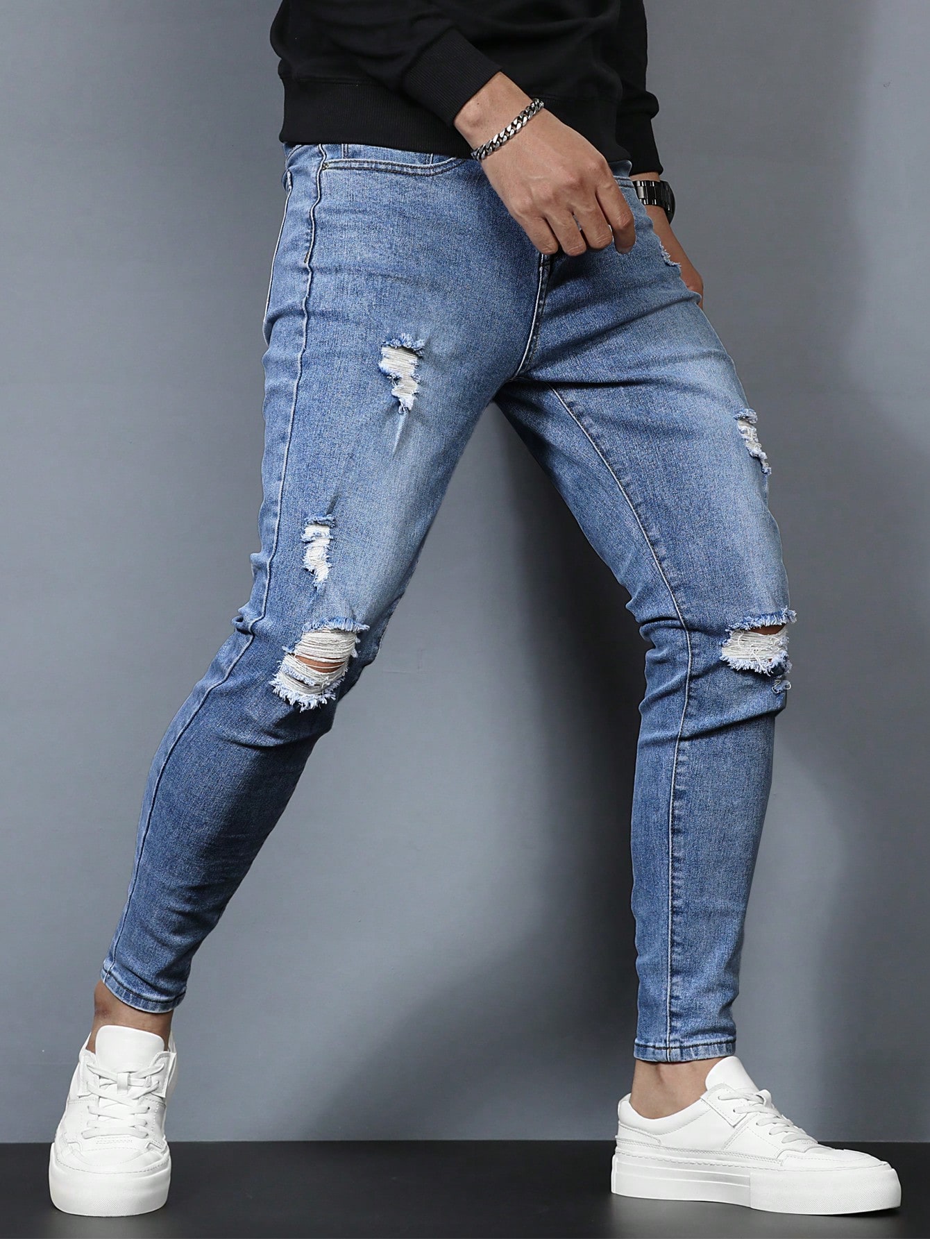 ManfinityLEGNDMenCottonRippedFrayedSkinnyJeans_15212762_details_0