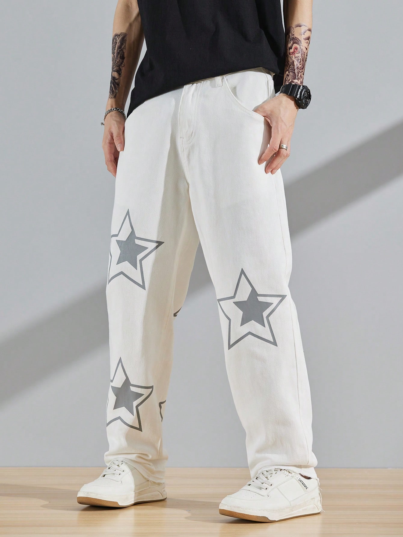 ManfinityEMRGMenCottonStarPrintStraightLegJeans_15768254_details_3