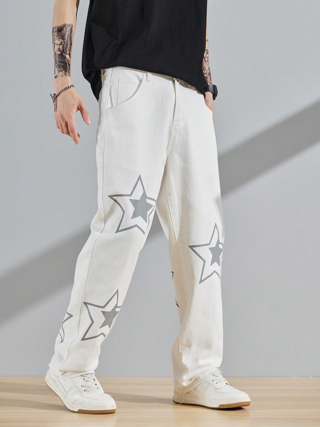 ManfinityEMRGMenCottonStarPrintStraightLegJeans_15768254_details_6