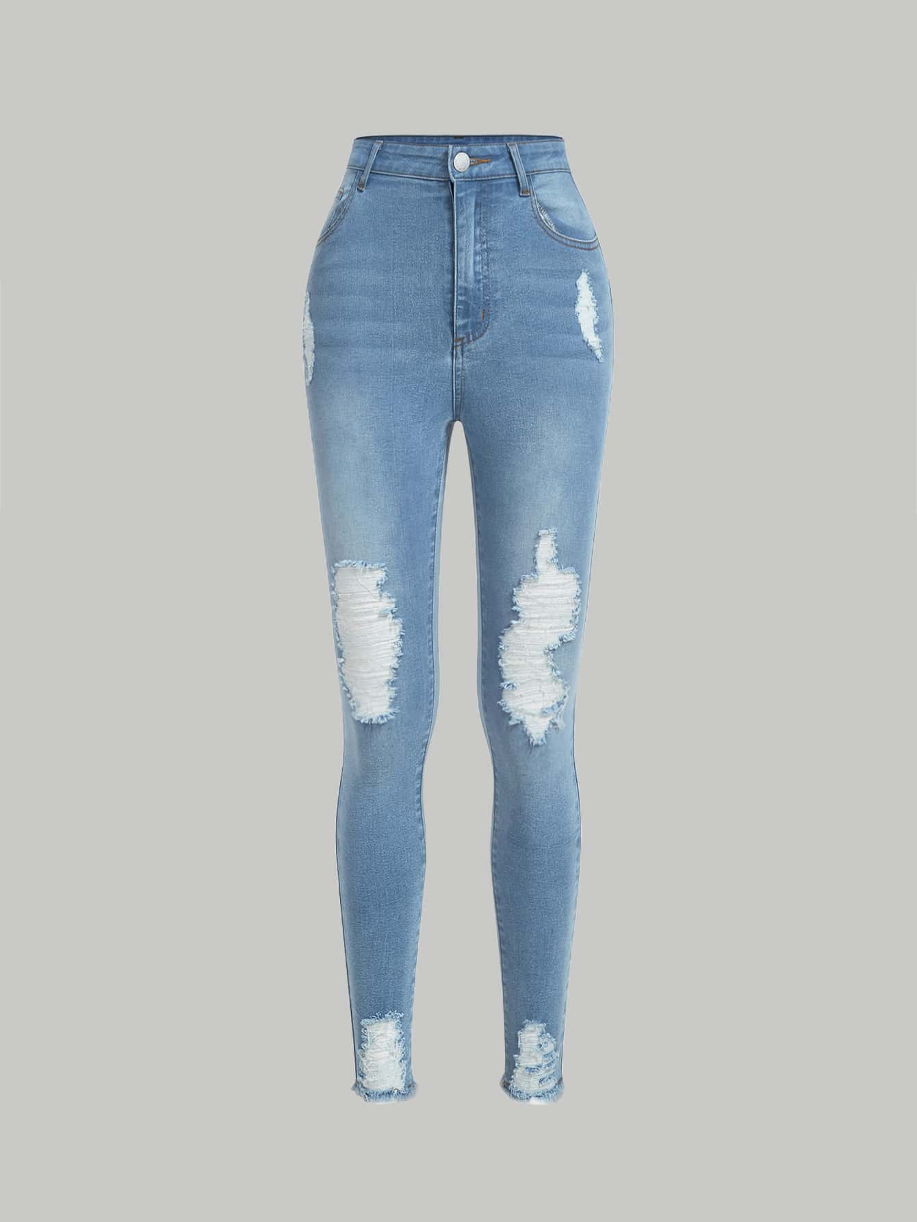 TeenGirlsSlantPocketRippedSkinnyJeans_12703363_details_0