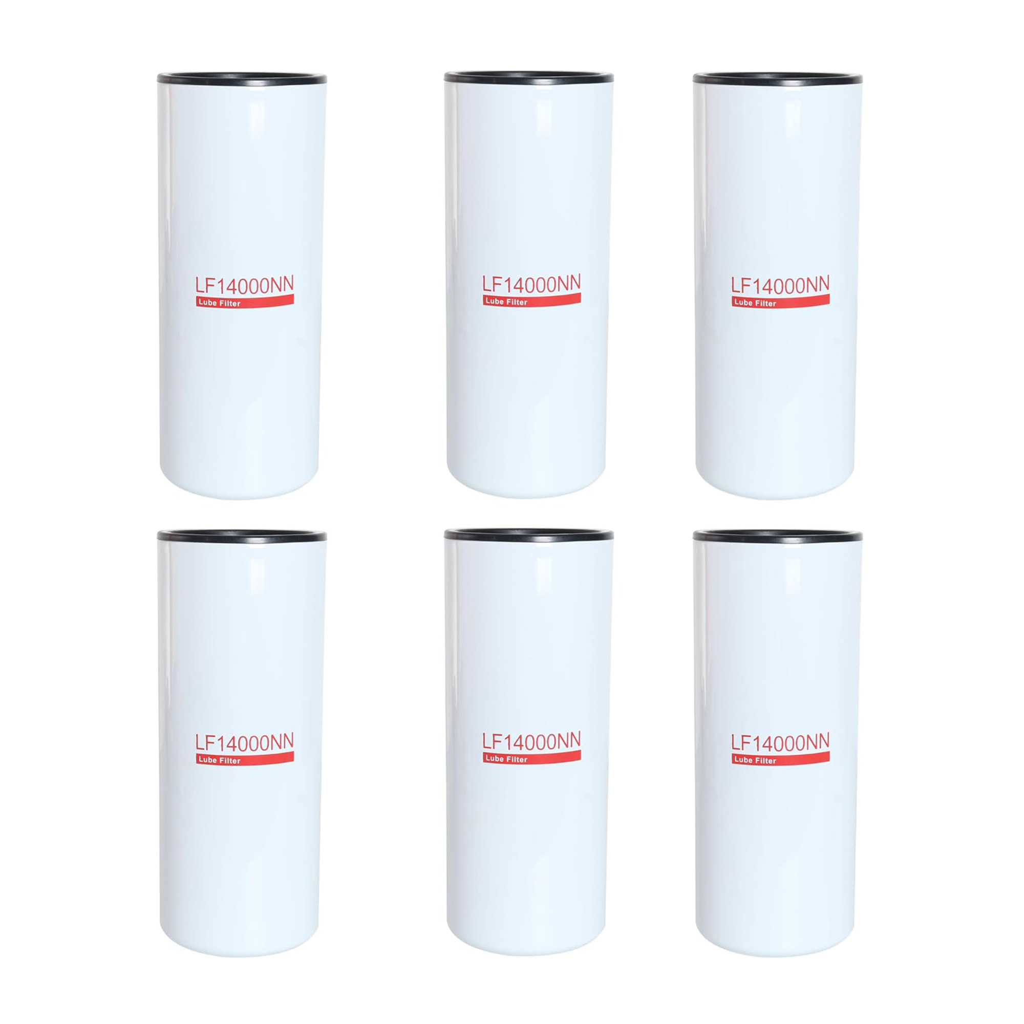 6 Pack LF14000NN Oil Filters For Cummins ISX, ISM, QSX, QSM, QST, X15 - Replaces 4367100
