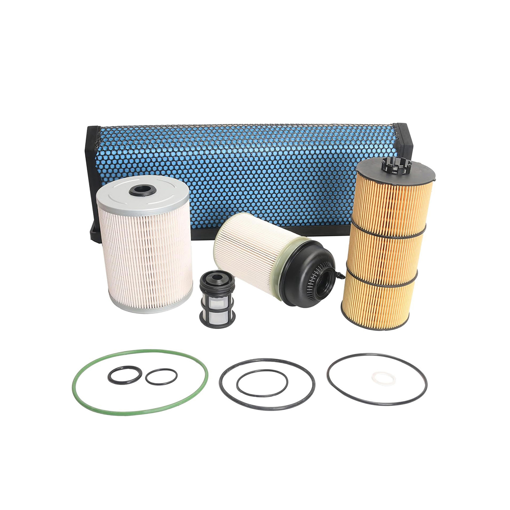 thumbnail image 2 of SP Engine Air Filter Kit For Freightliner Cascadia DD13 DD15 DD16 - Includes Oil & Fuel Filters 2 of 3