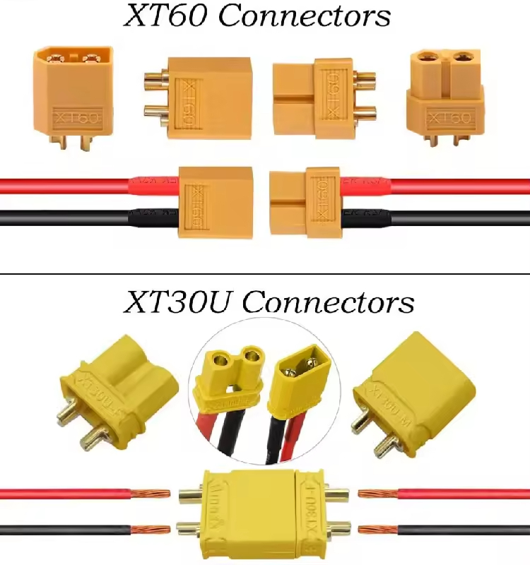 用于RcLipo电池的2针Lipo公母连接器电动锂电池XT90XT30XT60插头电缆线束-Main-05