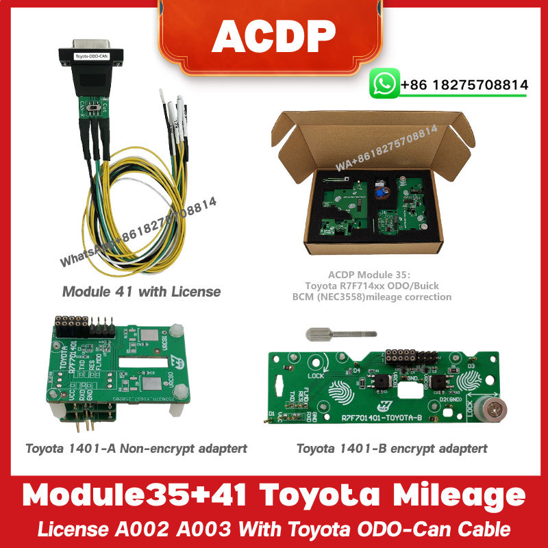 Toyota Module A11 ACDP Module 41 for For Toyota R7F7014xx /S6J3xx OBD/CAN mileage ...