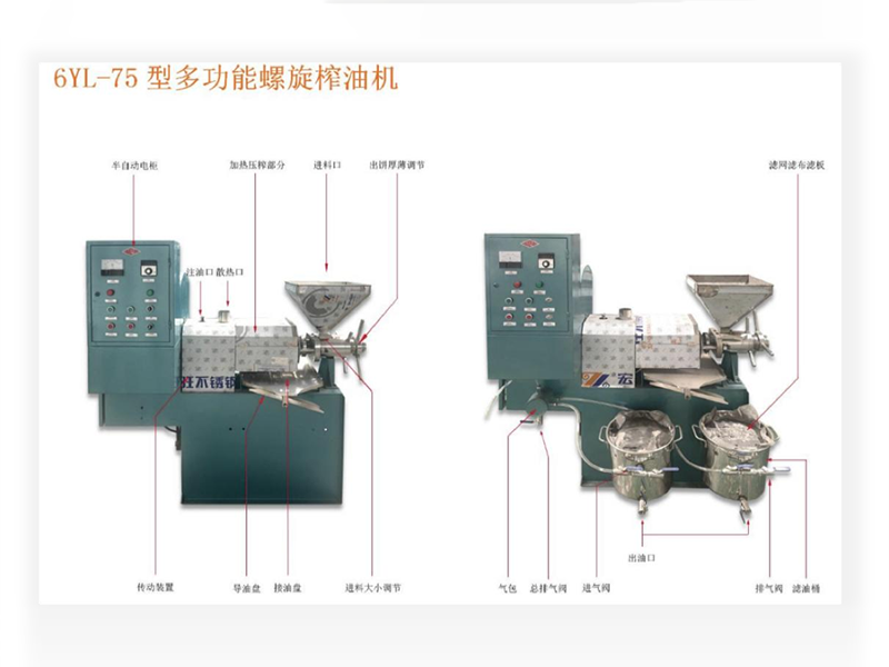 6YL-75多功能螺杆榨油机