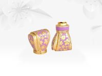 Enamellipstickcapspurplegold