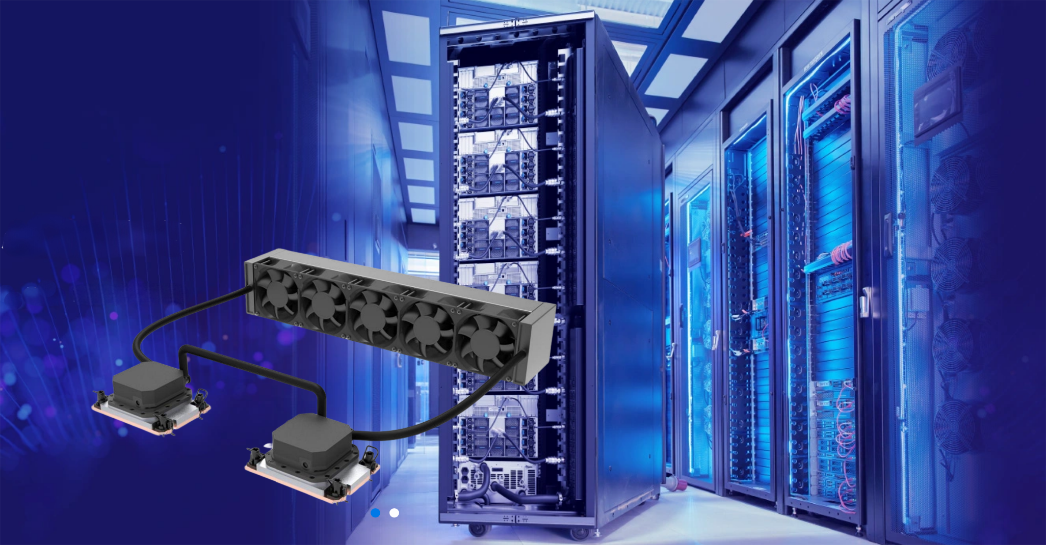 Server Integrated Liquid Cooling Solution