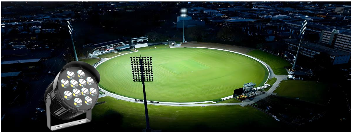 High-power lighting illumination fin heat pipe cooling applications