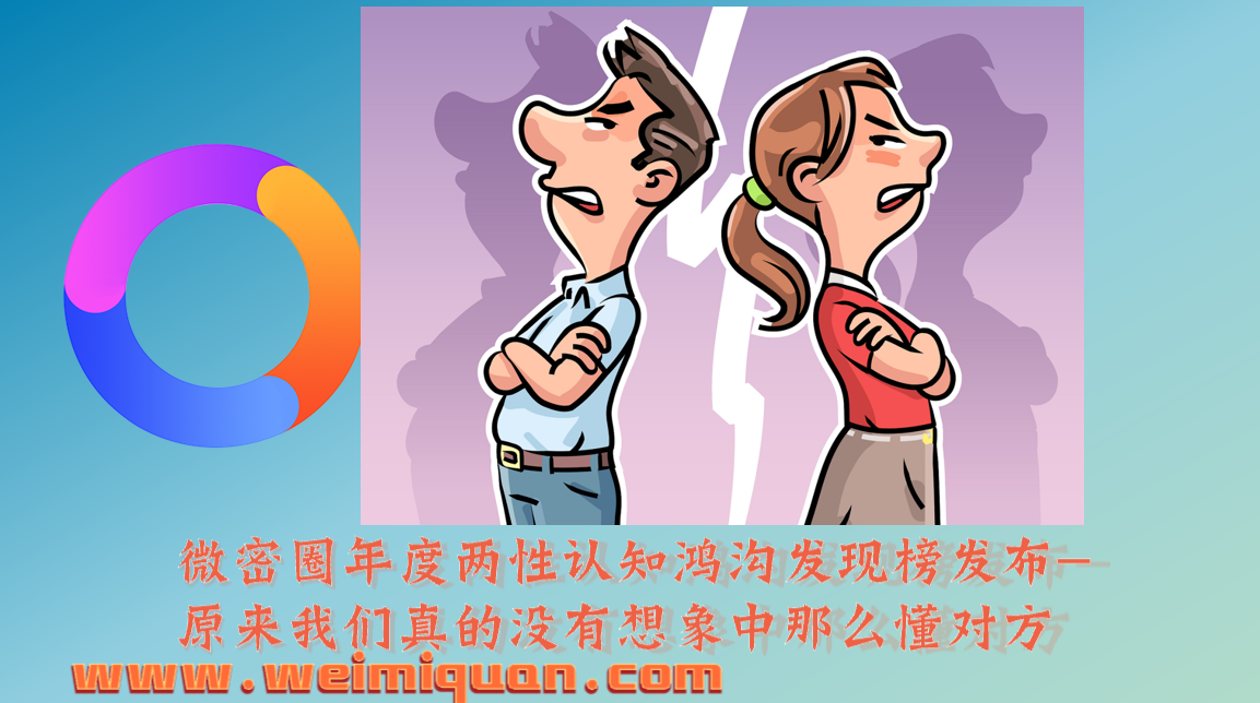 微密圈年度两性认知鸿沟发现榜发布-原来我们真的没有想象中那么懂对方