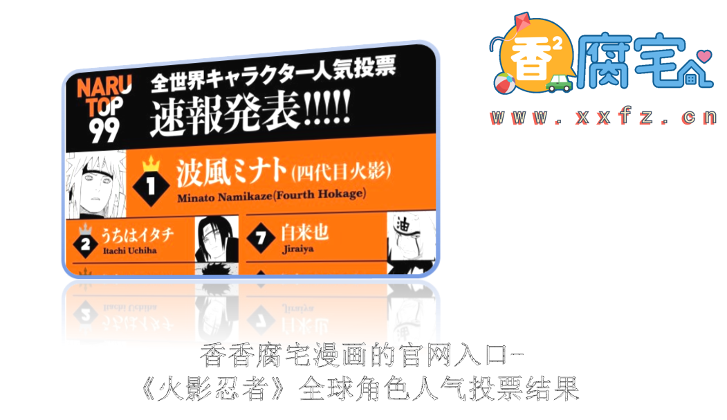 香香腐宅漫画的官网入口-《火影忍者》全球角色人气投票结果