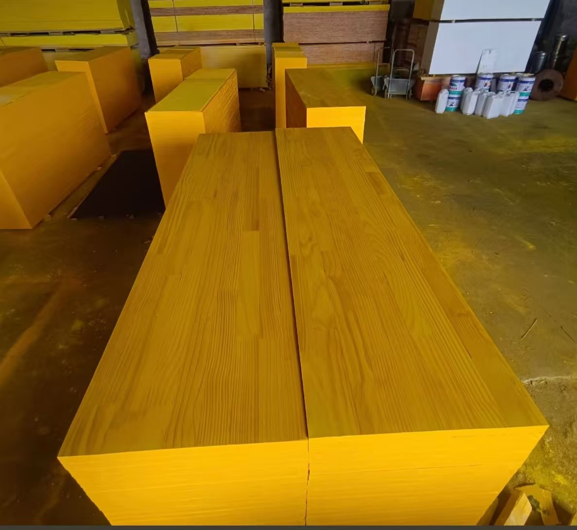 21mm 27mm 3000*500mm Melamine Glue Formwork Plywood 3 Ply Shuttering Panel for Construction