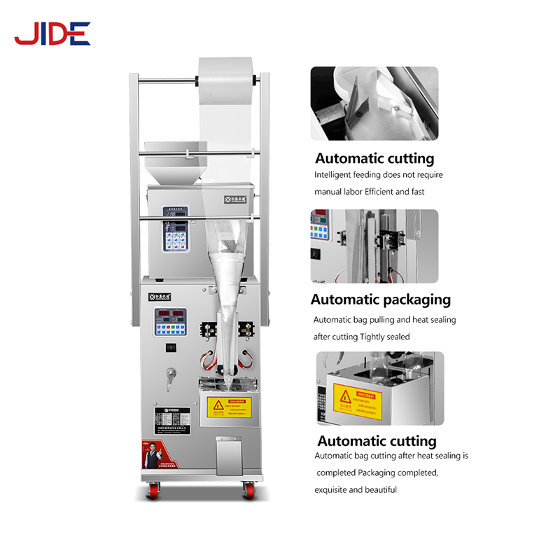 automatic vertical granule food packaging machine coffee peanut snacks ...