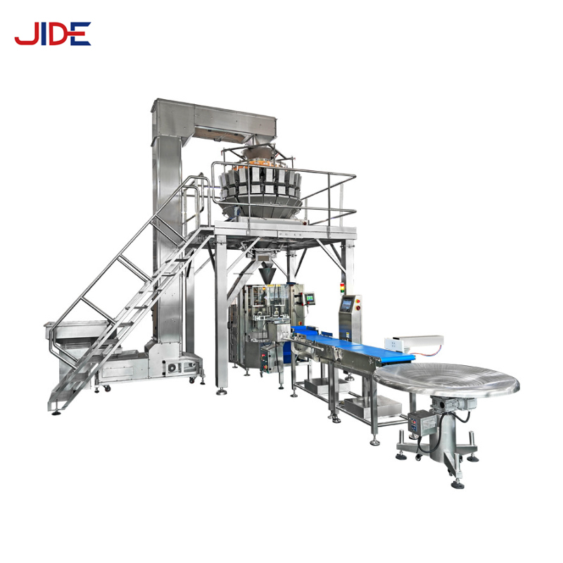Automatic high productivity multi-head vertical linear weighing ...