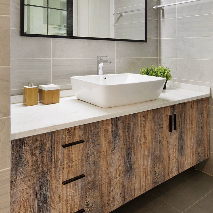 3d复古木纹自粘墙纸-2