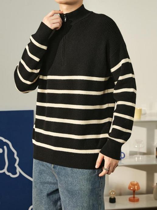 半胸拉链套头衫-4-