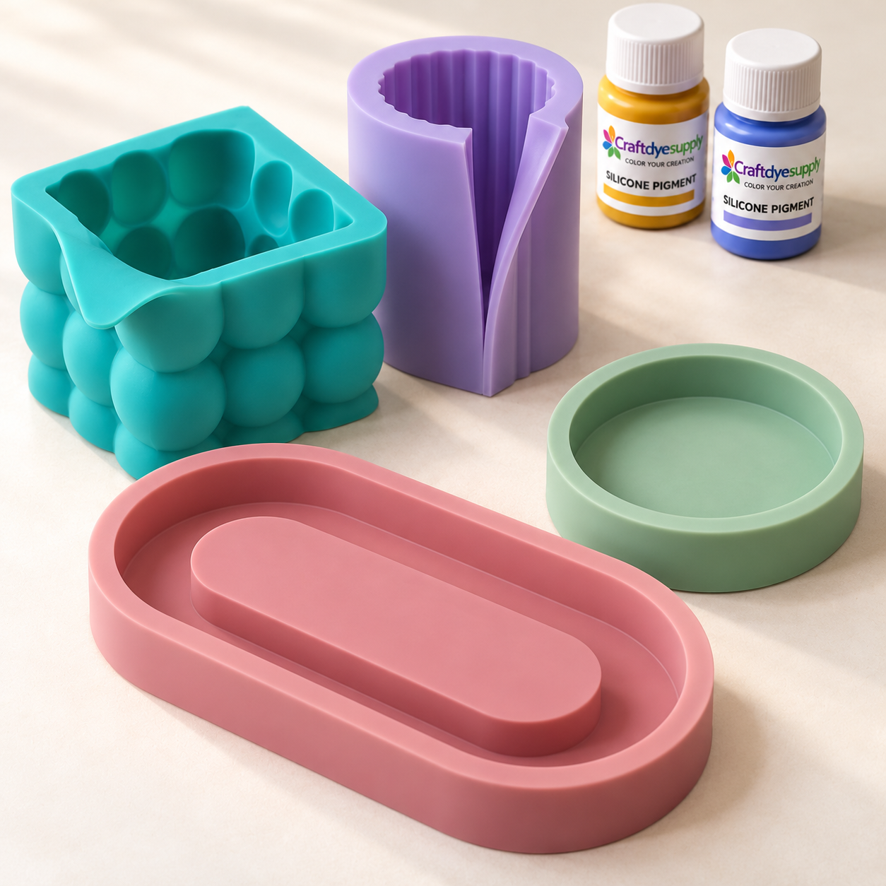 High dispersion silicone pigment for LSR liquid silicone rubber and craft molds