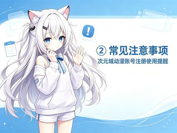 次元城动漫官方正版下载注册常见注意事项