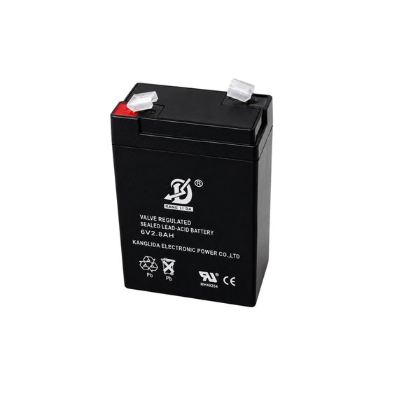 Kanglida 6V 2.8Ah sealed lead acid battery
